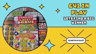 selection of scratch cards &pound;41 in play lets find that big winner