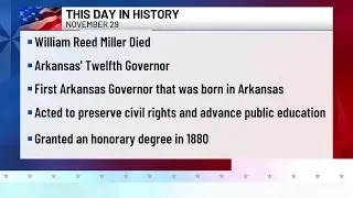 We the People: Nov. 29 - Arkansas' first native-born governor, William Reed Miller died in 1887