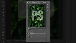 Leaf Text Effect Photoshop Tutorial #shorts #photoshop #leaf