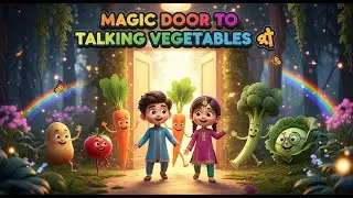 Magic Door to the Crazy Vegetable Jungle! # Kids Adventure Video#bachonkiplanet#new trending story