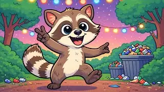 Party Raccoon Anthem 🦝🎉 | Fun Kids Dance Song