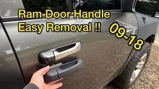 How To Remove ( And Install ) A Door Handle On A 09-18 Ram 1500