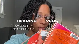 cozy reading vlog ☁️ | how much can I read in a day?