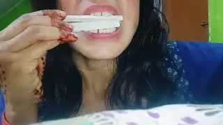 Black slate pencil crunchy testy full swallow video plz subscribe my channel plz support me help 🙏