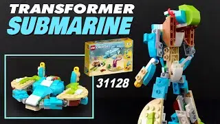 Let's build  Transformer Submarine from LEGO creator 31128: dolphin and turtle