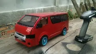 How to make RC Toyota Hiace low roof Diy (Part2)
