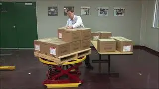 Lifting Boxes without bending | Spring Operated Pallet Loader | One Stop Handling