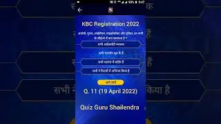 KBC Registration Question Answer 19 April 2022|Adobe, Google, IBM, Microsoft and Twitter CEO Indian