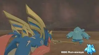 Shiny Regice after 886 Run-Aways in Pokemon Sword!