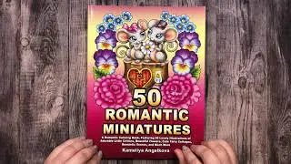 50 Romantic Miniatures Coloring Book Flip Through