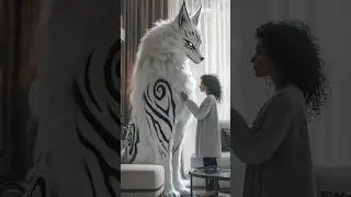 Epic Showdown: Giant Adorable Fox vs Tiny Kids!#GiantFox #AdorableAnimals #KidsAdventure #EpicMoment