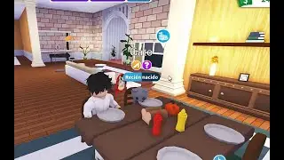 Decorando mi casa en adopt me (comedor)