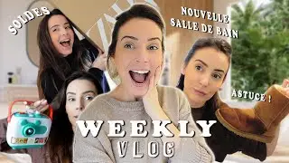 weeklyVLOG #473 Salle de bain && HAUL soldes !