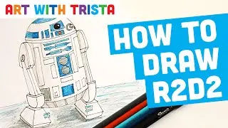 How to Draw R2-D2 Star Wars Drawing Tutorial - Art With Trista