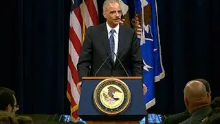 Eric Holder Bids Farewell to Justice Dept.