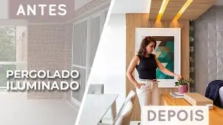 COMO ESCONDER VIGAS COM PERGOLADO ILUMINADO