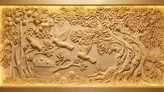 Very Beautiful landscape relief wall mural in Bangalore, karnataka #pulakesh_pramanik