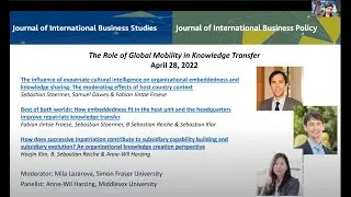 AIB Journals Webinar #24 - Global Mobility and Knowledge Transfer