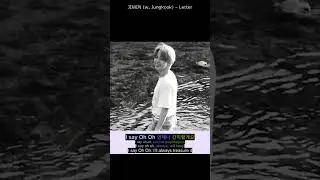 지민 (Jimin) - Letter (w. Jungkook) FACE hidden track-[ENG SUB] Color Coded Lyrics Eng/Rom/Kor #SHORTS