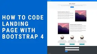 Landing Page with Bootstrap 4