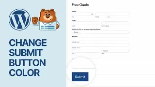 How to Change the Submit Button Color of The WPForms WordPress Plugin?