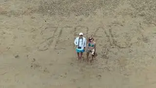 Пляж Nang Thong Beach с высоты полёта, Таиланд 12.12.2025