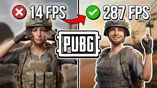 ⚙️PUBG: ULTIMATE FPS BOOST🔥| Fix Lag & Stutter✔️