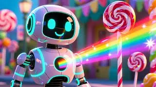 CandyBot Fun Street 🍬🤖 | Fun Sweet Song for Kids | Playful Nursery Rhyme