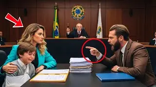 Ela não se defendeu no tribunal — até a pergunta que levou o marido algemado