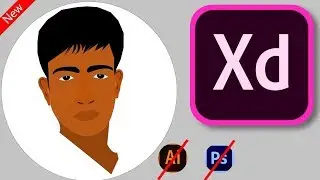 Adobe xd logo design | makeup face logo | make face logo | free adobe xd softwer 2019
