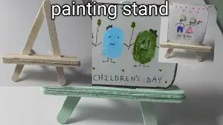 DIY mobile and painting stand with Ice cream sticks|ice cream stick mobile stand