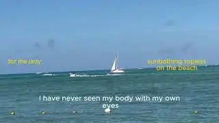 learning to see myself: a note for the lady sunbathing topless on the beach