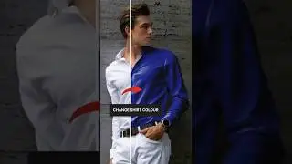 Change color of any clothes in less than a minute #photoshoptutorial | intelkeen #shortsvideo