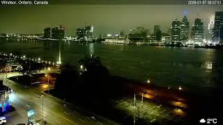 2026-01-06 Morning Segment - Detroit River Live Cam from Windsor, Ontario, Canada