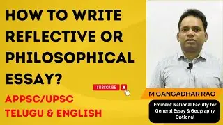How to write Reflective Essay for APPSC Group 1 Mains or UPSC? | M.G. Rau Sir | ParivarthanINDIA IAS