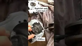 C-series Piston 70mm klep 35-30mm 200cc #dragbike #automobile #hondagrand #200cc #cseries #boreup