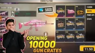 I GOT DRAGON AK😲,CUPID SCAR & M1014 GUN SKIN BY OPENING 100 CREATES IN SUBSCRIBERS ACCOUNT-FREE FIRE
