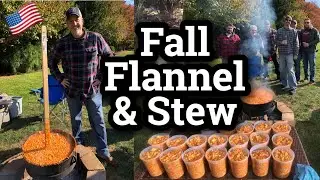 Our First Brunswick Stew | CAST IRON COOKING OVER THE FIRE PIT | Fall 2019 | LIVING GRATEFULLY