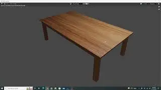 Creating wood Table in just 4 minutes using blender