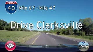 Interstate 40 - Mile 67 -  Mile 47 - Arkansas | Drive America's Highways 🚙