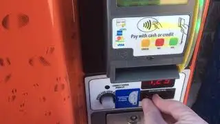 Vending machine at Walmart getting a Gatorade