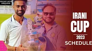 Irani Cup 2023 Schedule