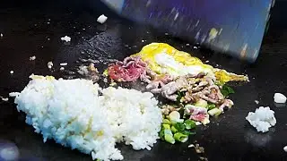 Taiwan Street Food - Pork and Egg Fried Rice