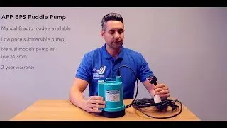 APP BPS 100 Puddle Pump | Pump for Flooded Basements | Flood Pump | Pumps to 3mm Depth