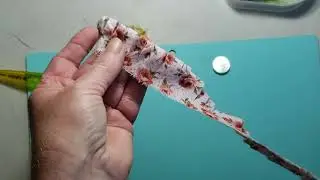 Flower Power Friday #6 ~ Fabric Shabby Loopy Flower (NO SEW)