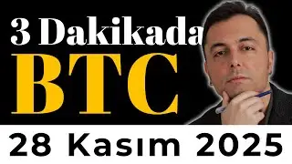 BTC'de Bug&uuml;n Neler Olacak❓ 4 Saatlik Hareketli Ortalamaya Dikkat❗️ 3 Dakikada BTC 28 Kasım Cuma