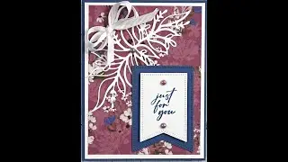 Wildly Flowering DSP steals the show in this birthday card