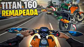 TITAN 160 REMAPEADA COM ESCAPE DORE + PIPOCO & POPS AND BANGS NAS REDUZIDA NO HORÁRIO DE PICO 😈🔥