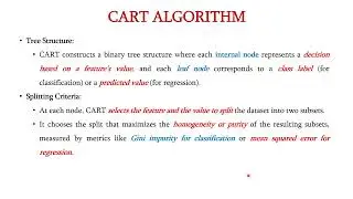 CART Algorithm