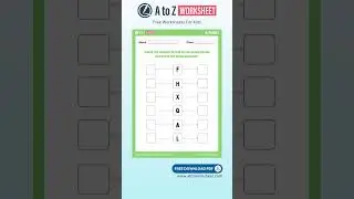 Fill in the Missing Alphabet Worksheet PDF | Printable Resource